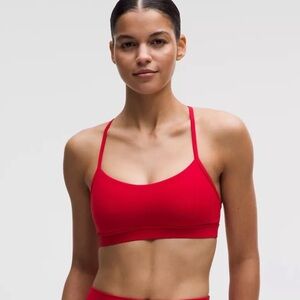 Lululemon Red Flow Y Bra